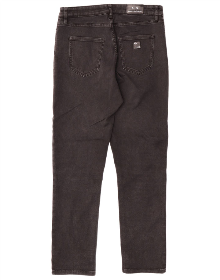 Armani Jeans Womens Slim Jeans W30 L28 Black Cotton