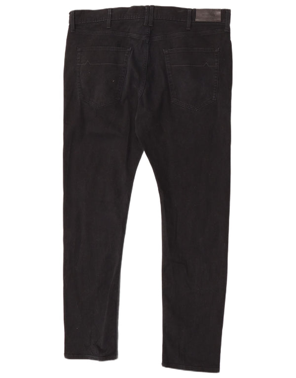 Marks & Spencer Mens Autograph Slim Fit Casual Trousers W38 L33 Black