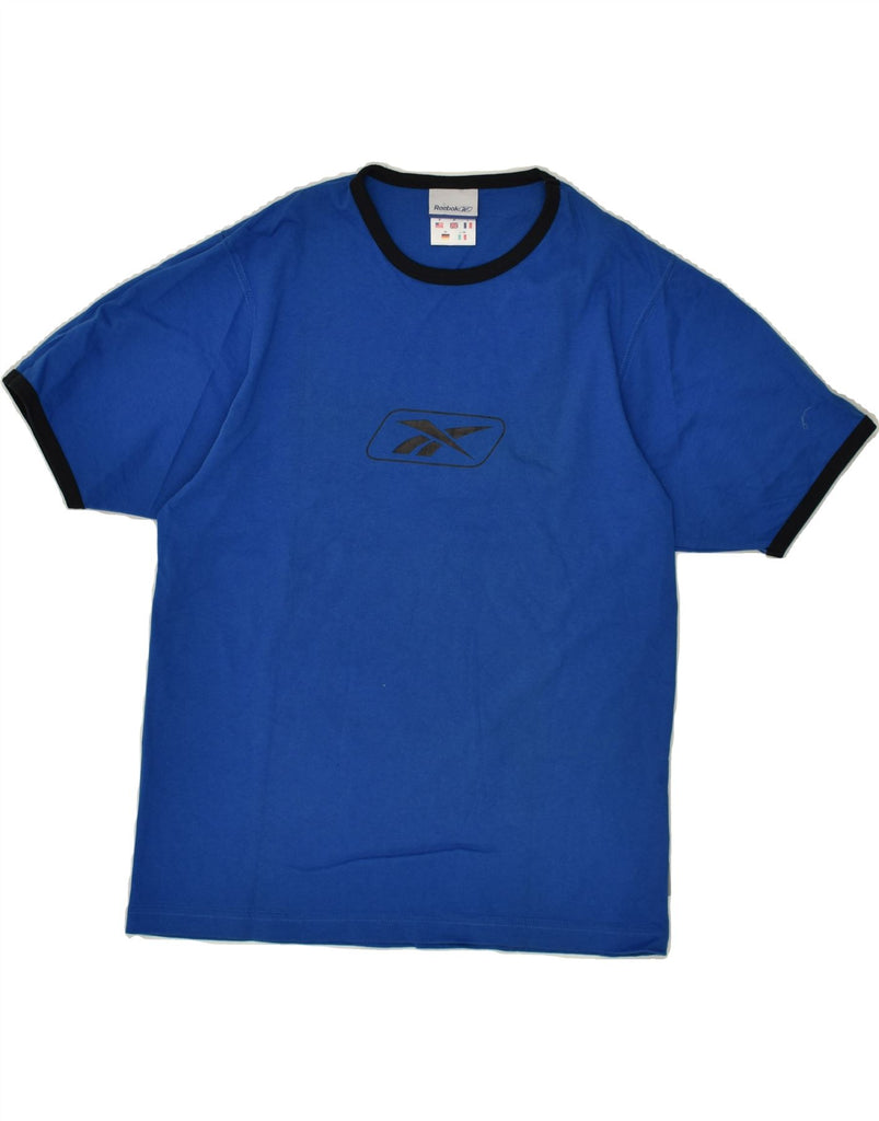 REEBOK Mens Graphic T-Shirt Top Medium Blue Cotton Vintage Reebok and Second-Hand Reebok from Messina Hembry 