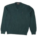 AUSTRALIAN L'ALPINA Mens V-Neck Jumper Sweater Medium Green Wool