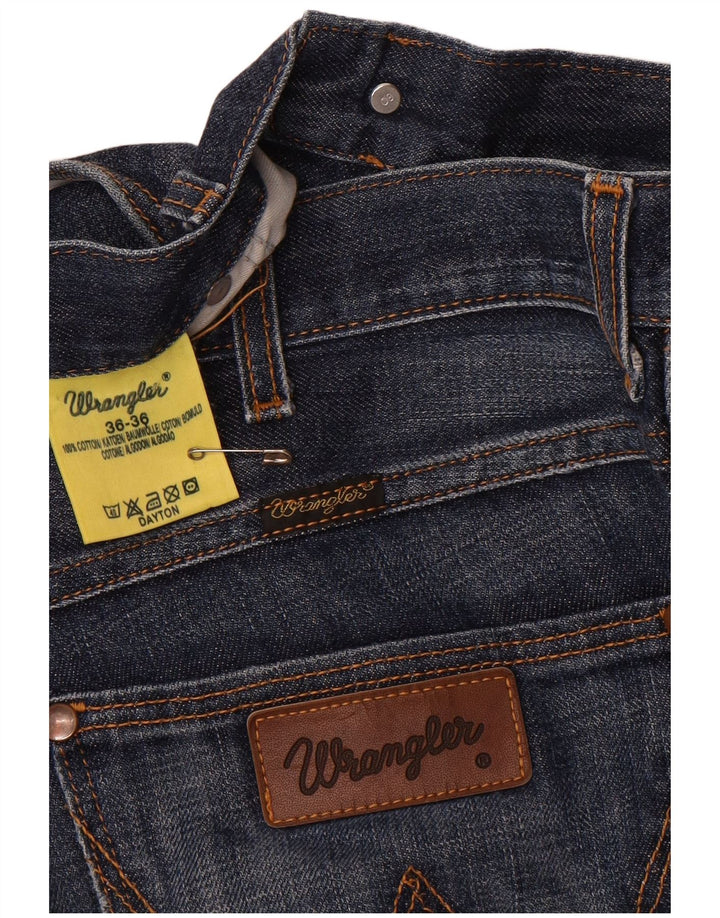 WRANGLER Womens Dayton Bootcut Jeans W36 L33 Blue Cotton