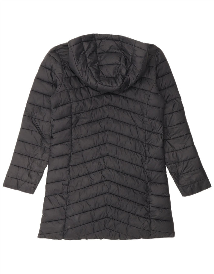 Marks & Spencer Girls Hooded Padded Coat 10-11 Years Black Polyamide
