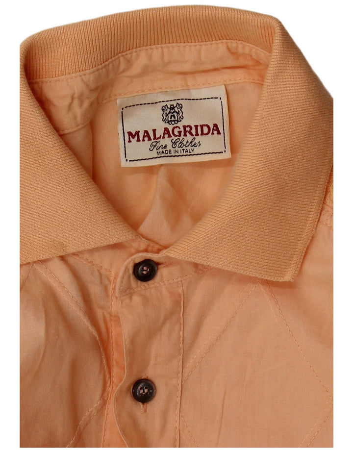 Malagrida Mens Pullover Shirt Large Orange