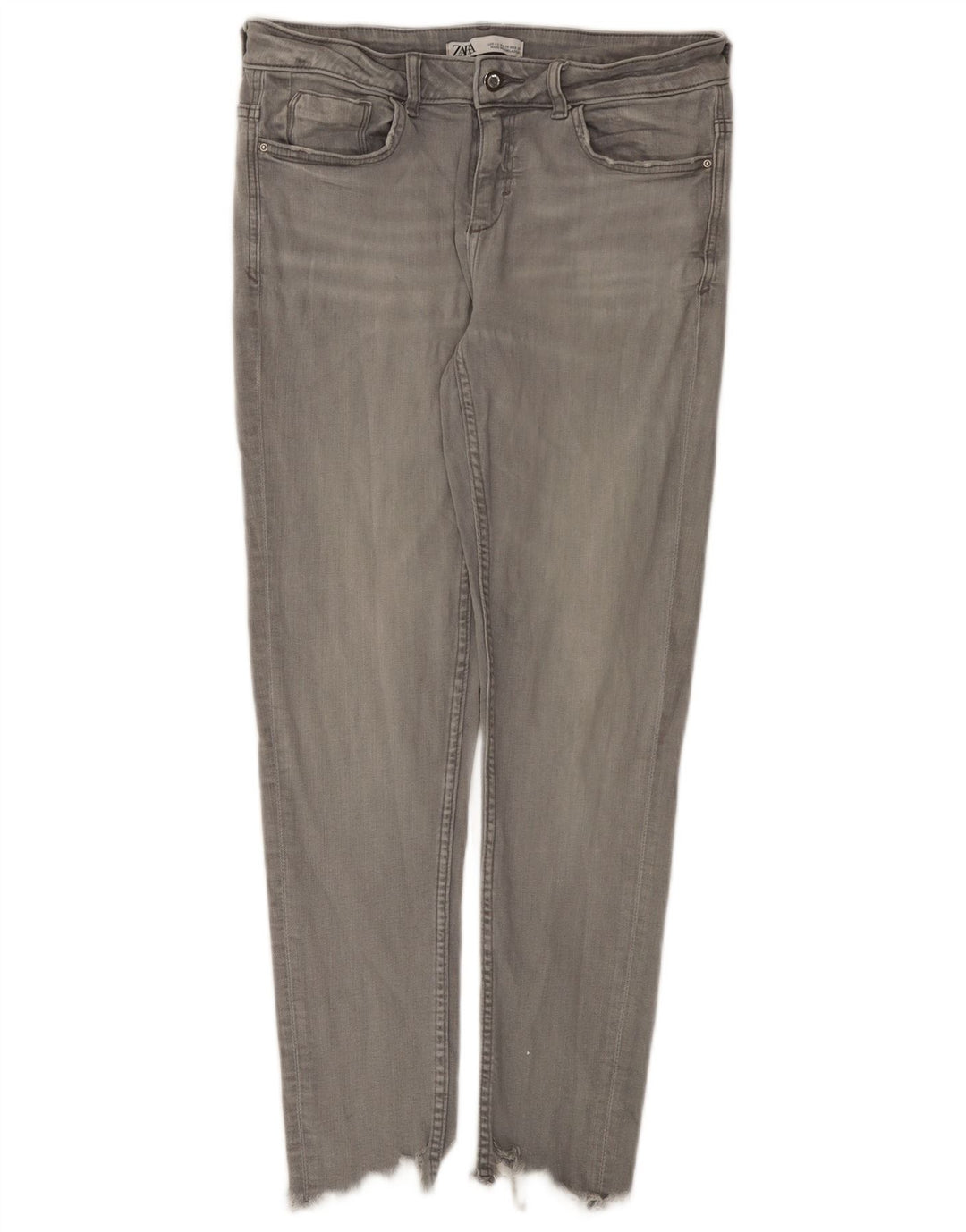 Zara Womens Slim Jeans EU 40 Medium W30 L27 Grey Cotton