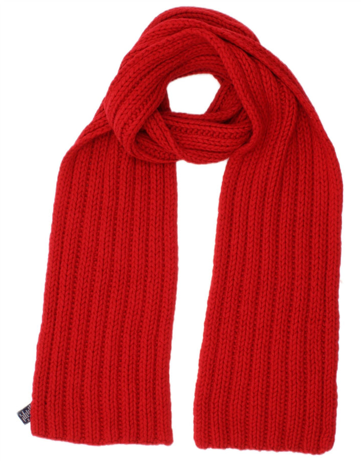 Gap Womens Knit Rectangle Scarf One Size Red Wool
