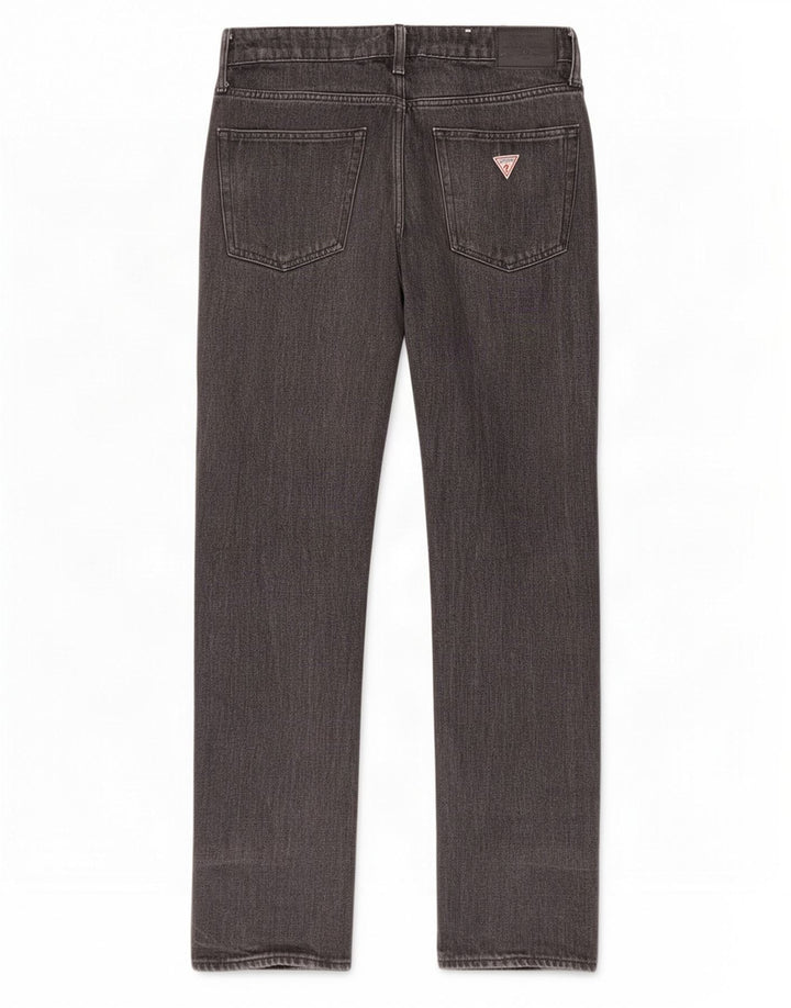 Guess Mens Straight Jeans W32 L32 Black Cotton