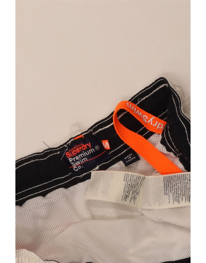 Superdry Mens Swimming Shorts Medium  White Polyester