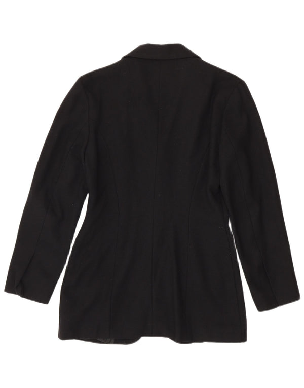 Vintage Womens 4 Button Blazer Jacket UK 12 Medium Black