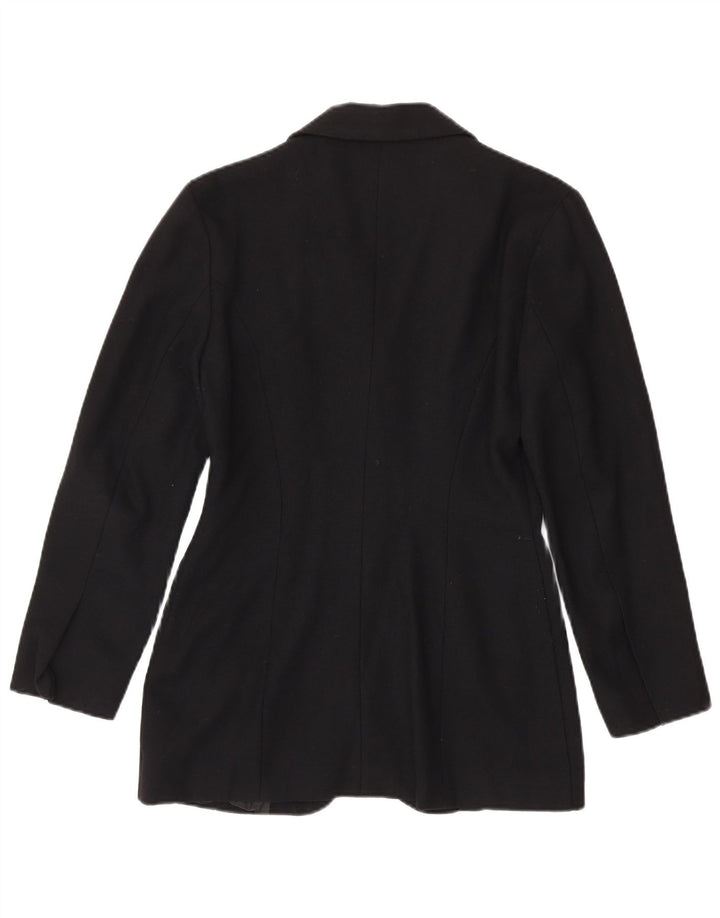 Vintage Womens 4 Button Blazer Jacket UK 12 Medium Black
