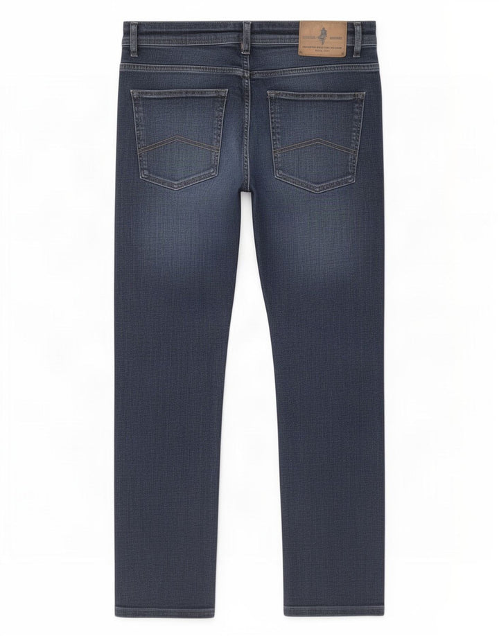 Marlboro Classics Mens Regular Tapered Jeans W32 L28 Navy Blue