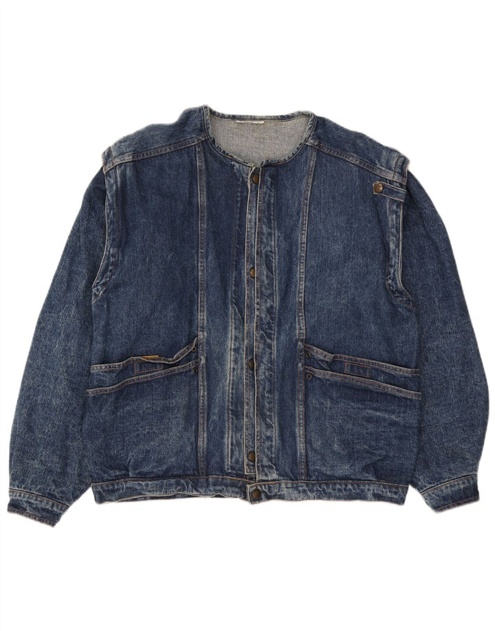 Vintage Mens Denim Jacket UK 40 Large Blue