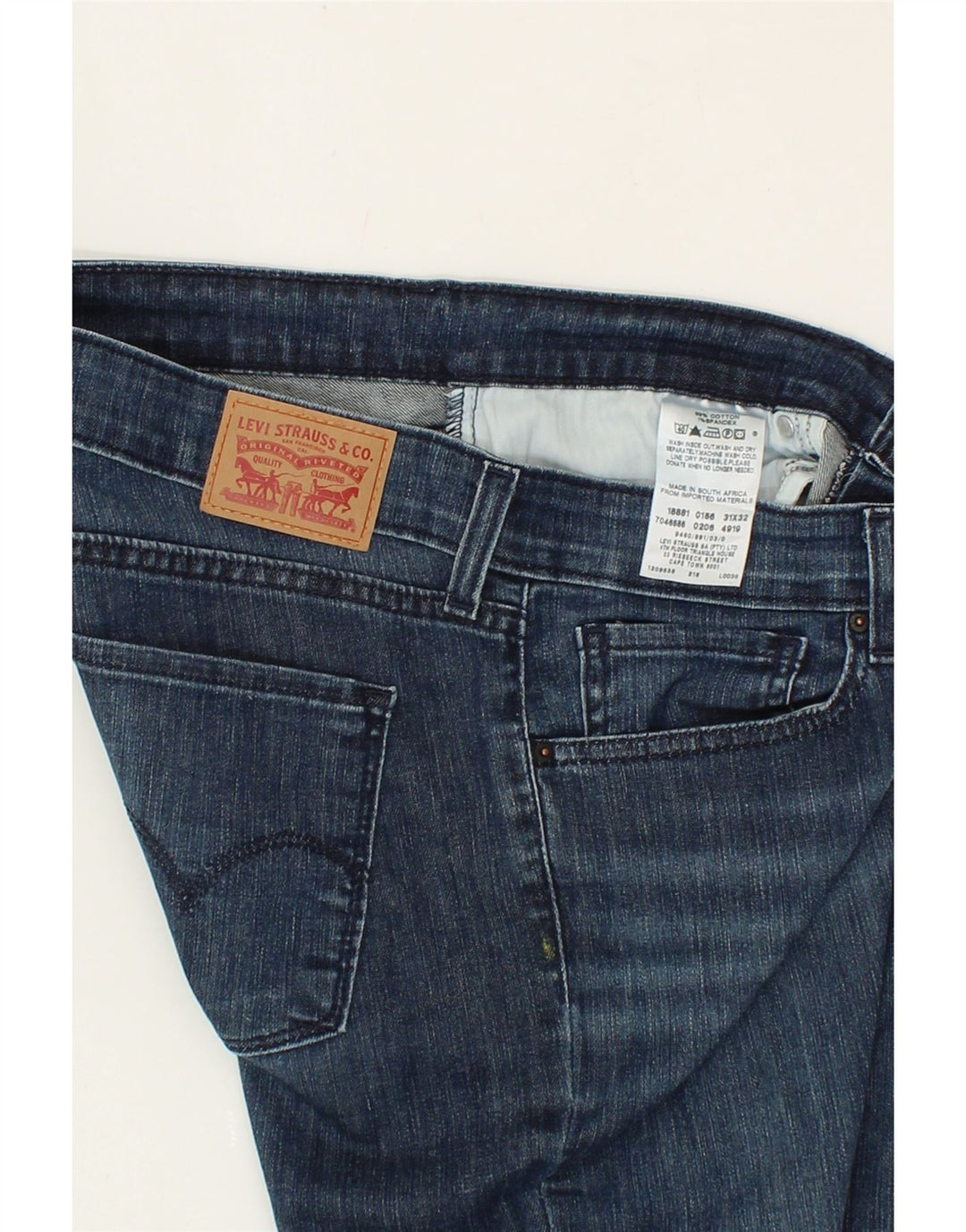 LEVI'S Womens Skinny Jeans  W31 L28 Blue Cotton Vintage Levi's and Second-Hand Levi's from Messina Hembry 