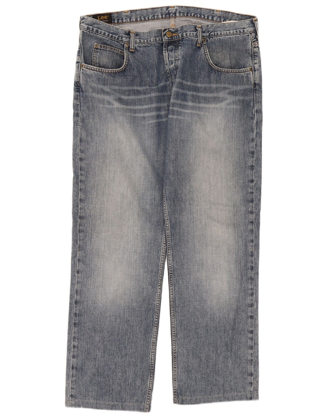 Lee Mens Seattle Straight Jeans W40 L31 Blue Cotton