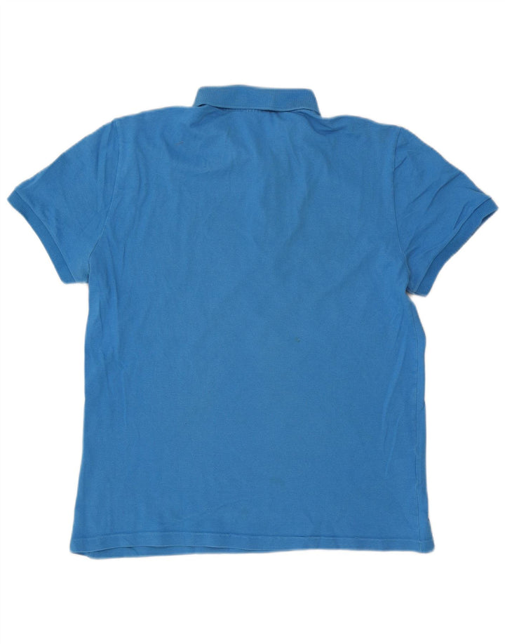 Lacoste Mens Polo Shirt Size 6 XL Blue Cotton