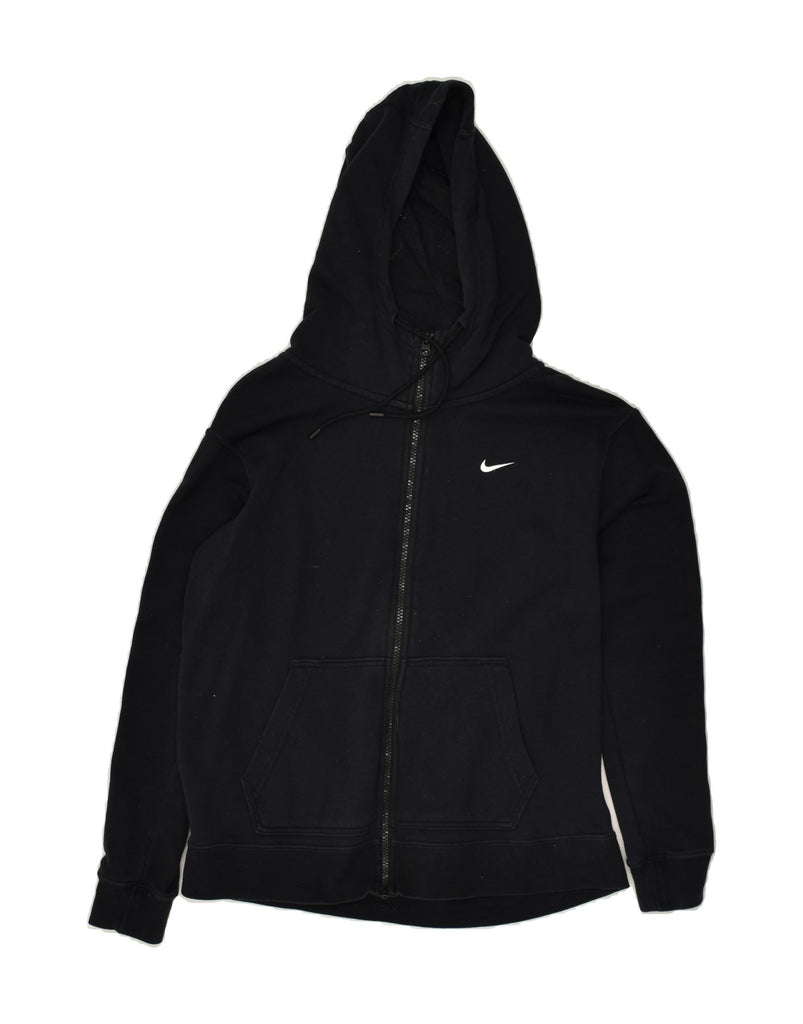 NIKE Mens Zip Hoodie Sweater Small Black Cotton | Vintage Nike | Thrift | Second-Hand Nike | Used Clothing | Messina Hembry 