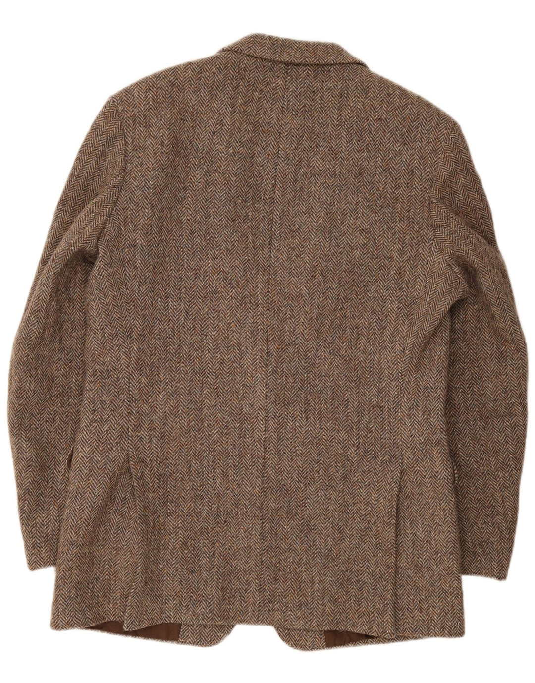Harris Tweed Mens St. Michael Blazer Jacket UK 40 Large Brown Herringbone