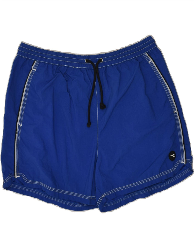 DIADORA Mens Swimming Shorts XL Blue Nylon | Vintage Diadora | Thrift | Second-Hand Diadora | Used Clothing | Messina Hembry 