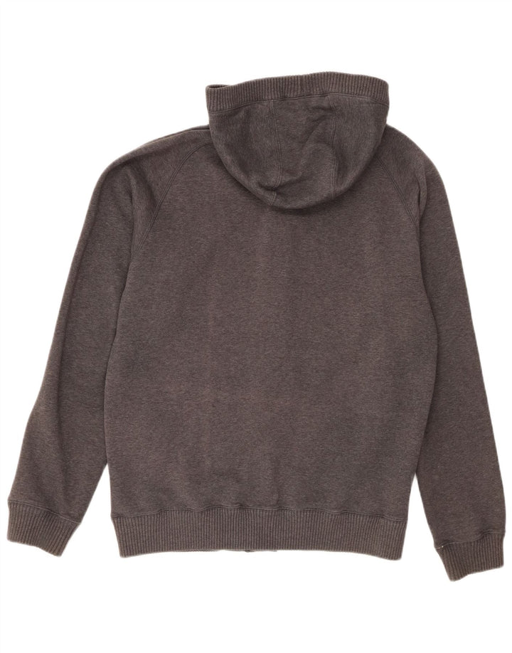 Adidas Mens Hooded Tracksuit Top Jacket Medium Grey Cotton