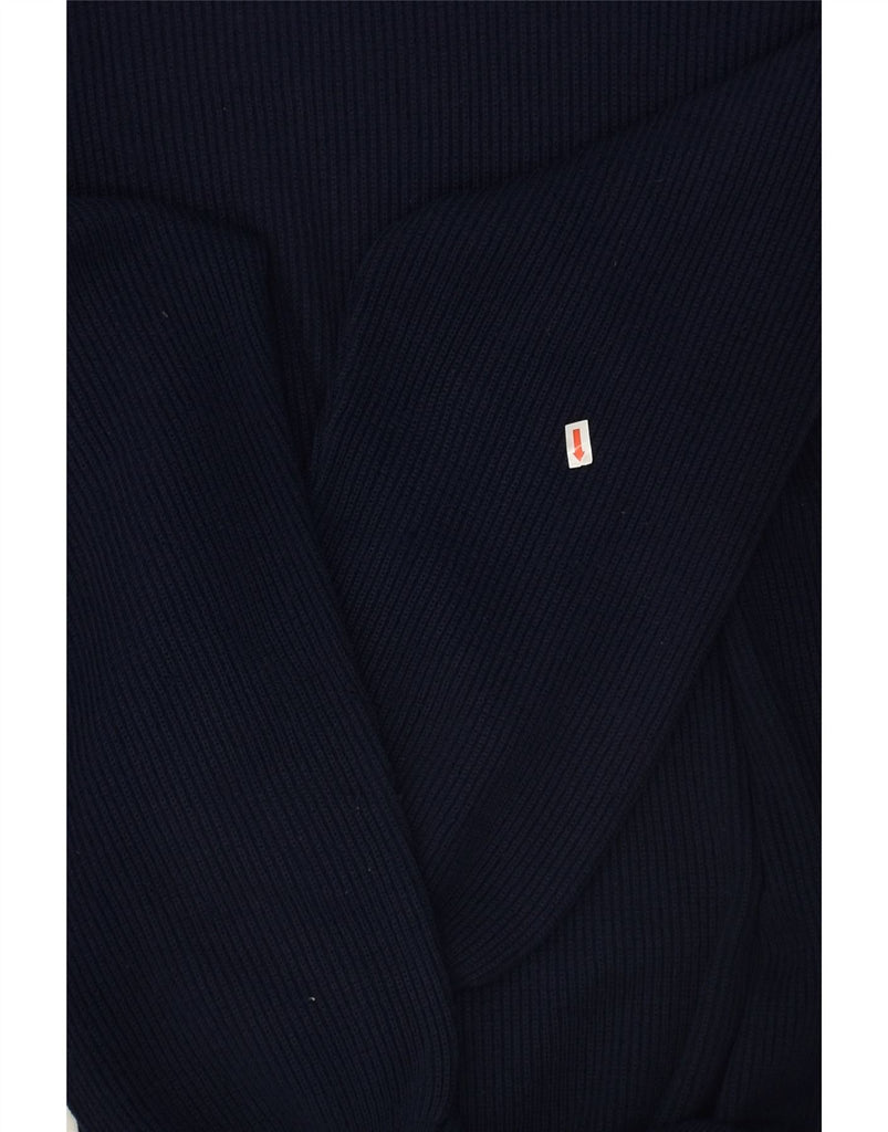 VINTAGE Mens Boat Neck Jumper Sweater IT 50 Medium Navy Blue | Vintage Vintage | Thrift | Second-Hand Vintage | Used Clothing | Messina Hembry 