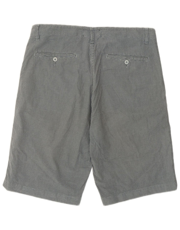 Converse Mens Chino Shorts Large W34  Grey Check Cotton