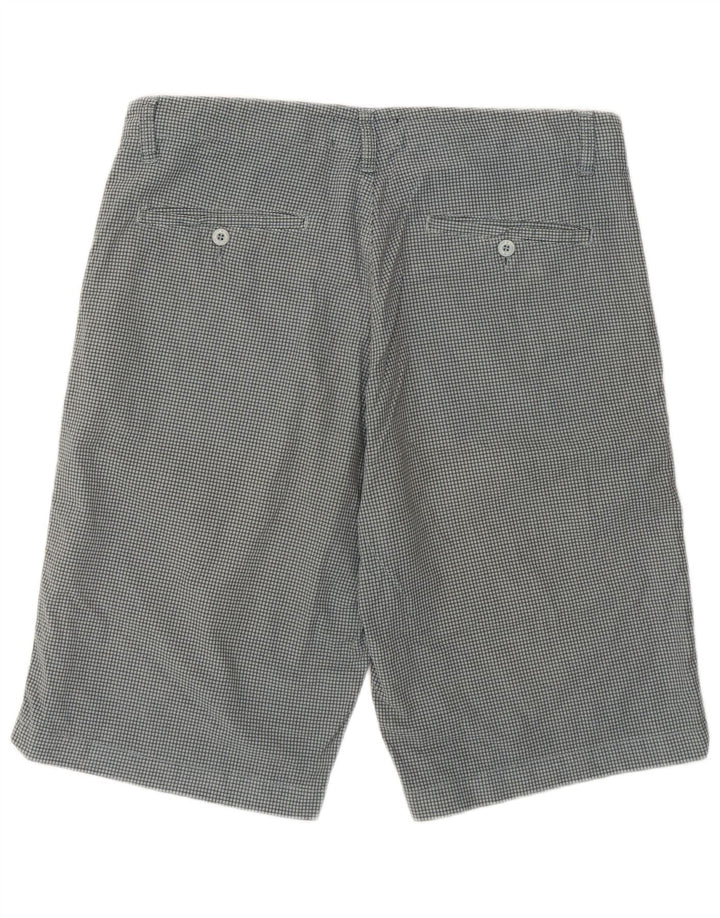 Converse Mens Chino Shorts Large W34  Grey Check Cotton