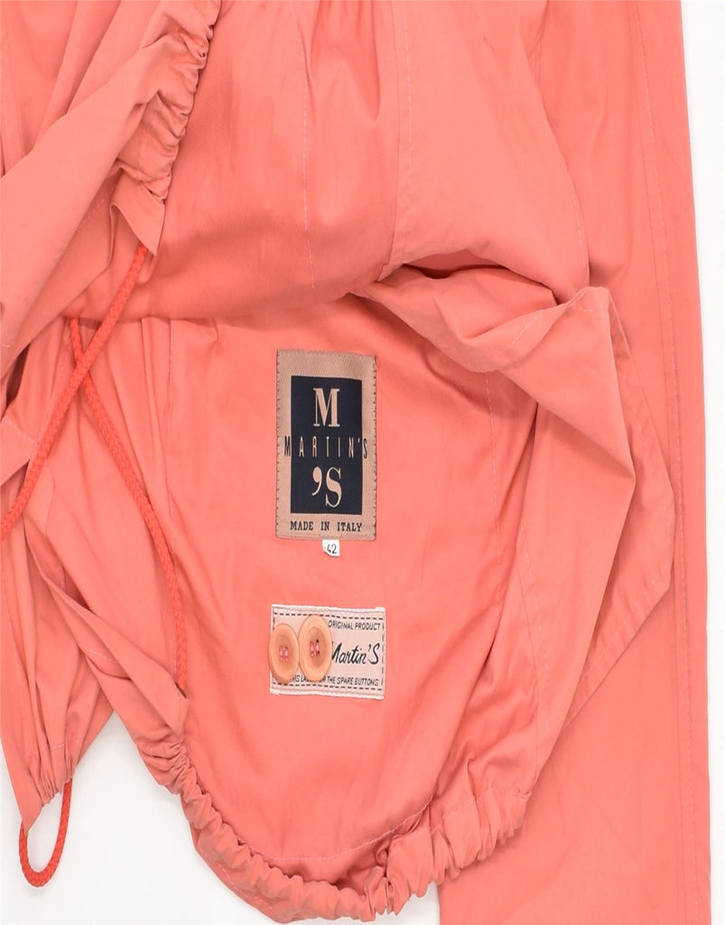 MARTIN'S Womens Double Breasted Utility Jacket IT 42 Medium Orange | Vintage | Thrift | Second-Hand | Used Clothing | Messina Hembry 