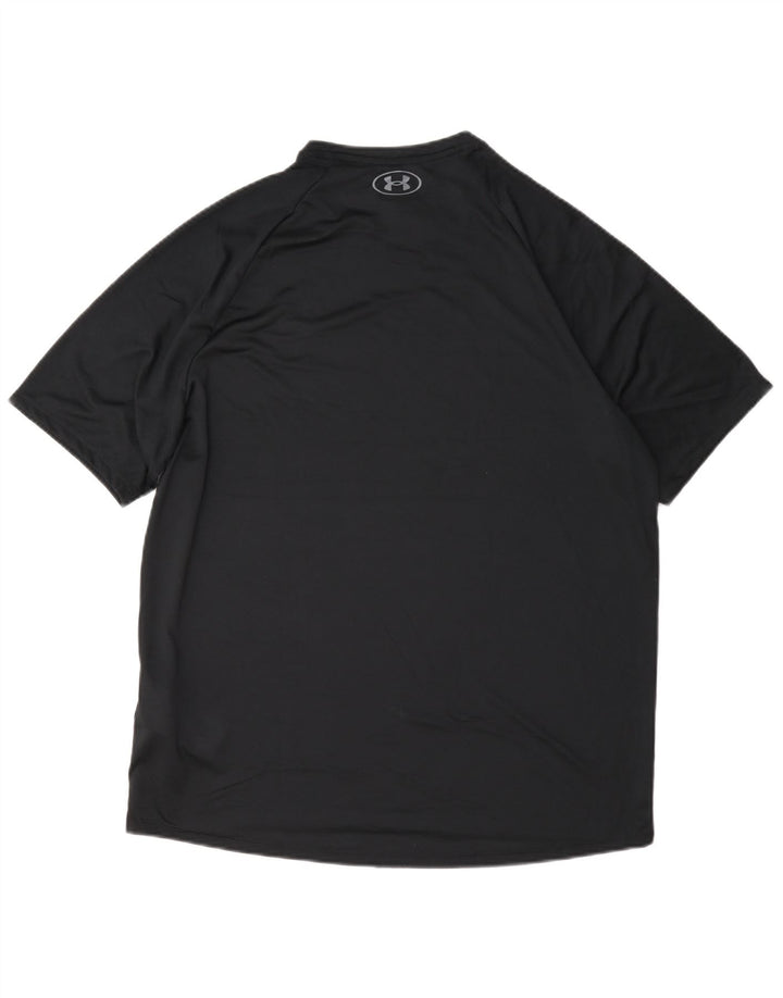 Under Armour Mens T-Shirt Top Large Black Polyester