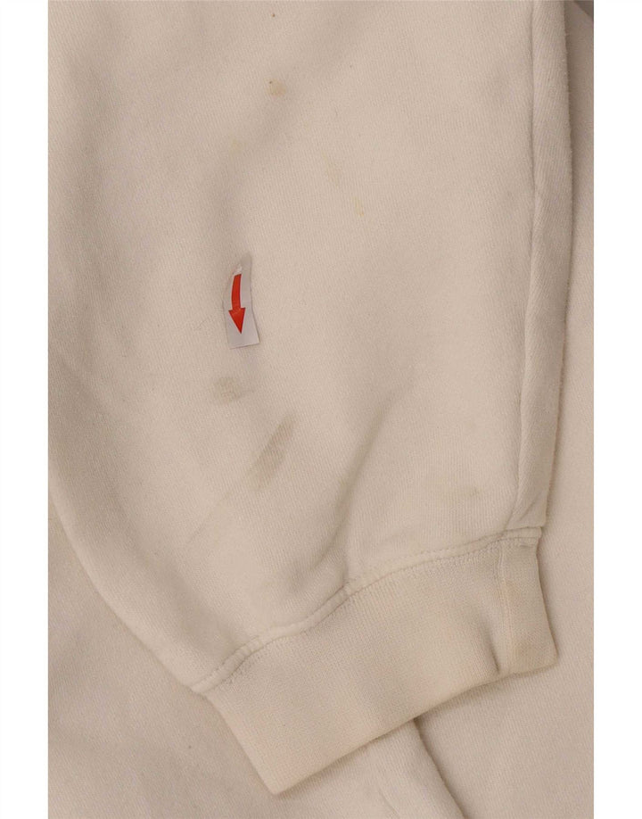 Billabong Mens Loose Fit Hoodie Jumper Medium White Cotton