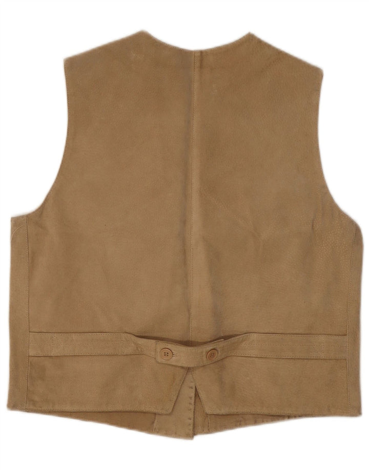 Vintage Womens Waistcoat IT 46 Large Beige