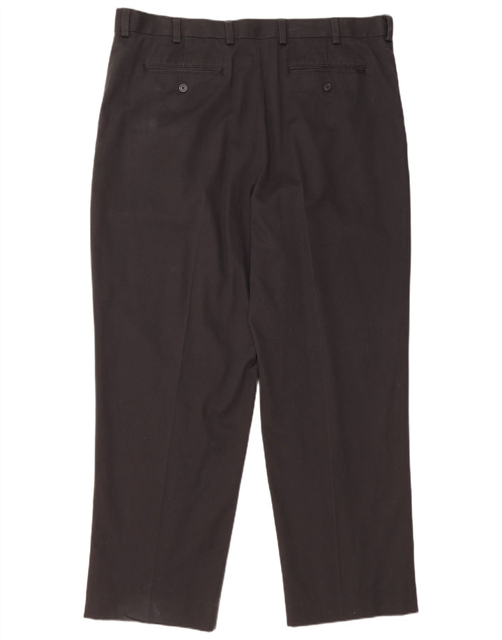 L.L.BEAN Mens Pegged Chino Trousers W40 L31 Black Cotton
