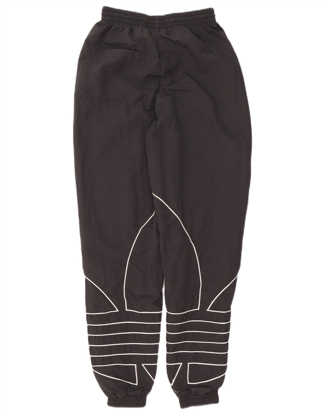 Adidas Womens Graphic Tracksuit Trousers Joggers UK 6 Small Black Polyester