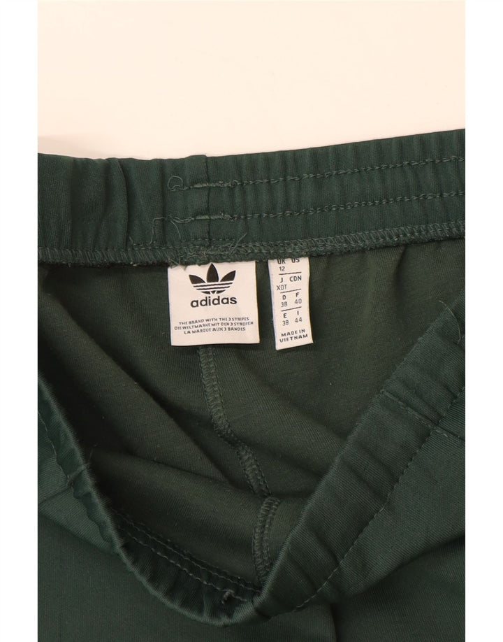 ADIDAS Womens Tracksuit Trousers UK 12 Medium Green