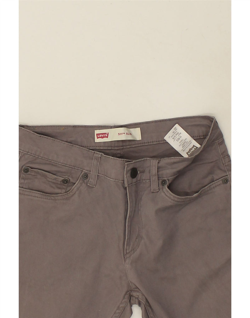 LEVI'S Girls 511 Slim Casual Trousers 13-14 Years W27 L23 Grey Cotton | Vintage Levi's | Thrift | Second-Hand Levi's | Used Clothing | Messina Hembry 