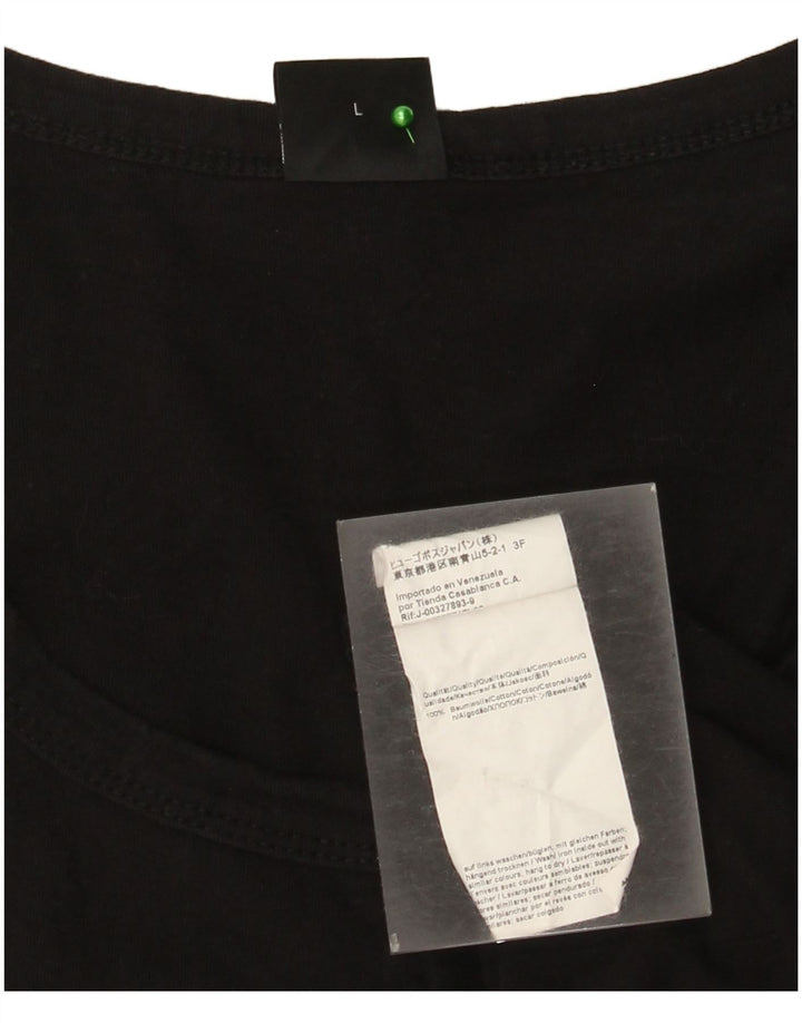 Hugo Boss Mens Graphic Vest Top Large Black Cotton