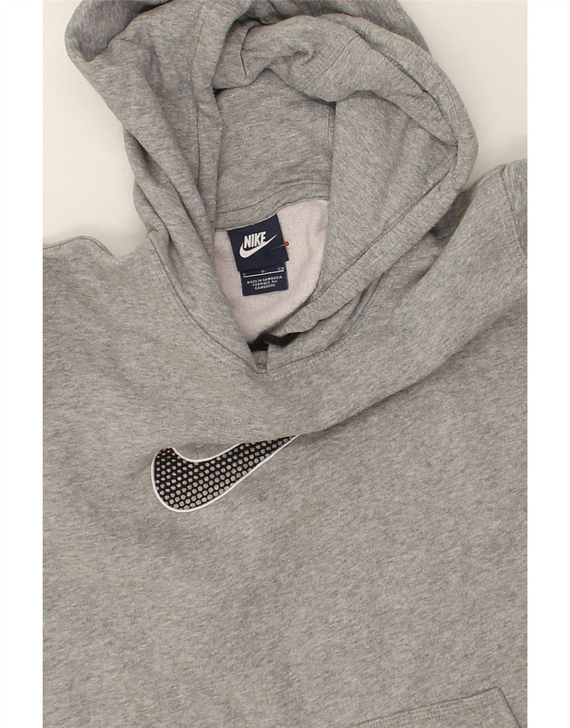 NIKE Mens Graphic Hoodie Jumper Small Grey Cotton | Vintage Nike | Thrift | Second-Hand Nike | Used Clothing | Messina Hembry 