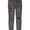 Zara Mens Distressed Skinny Jeans EU 40 Medium W31 L29 Grey Cotton