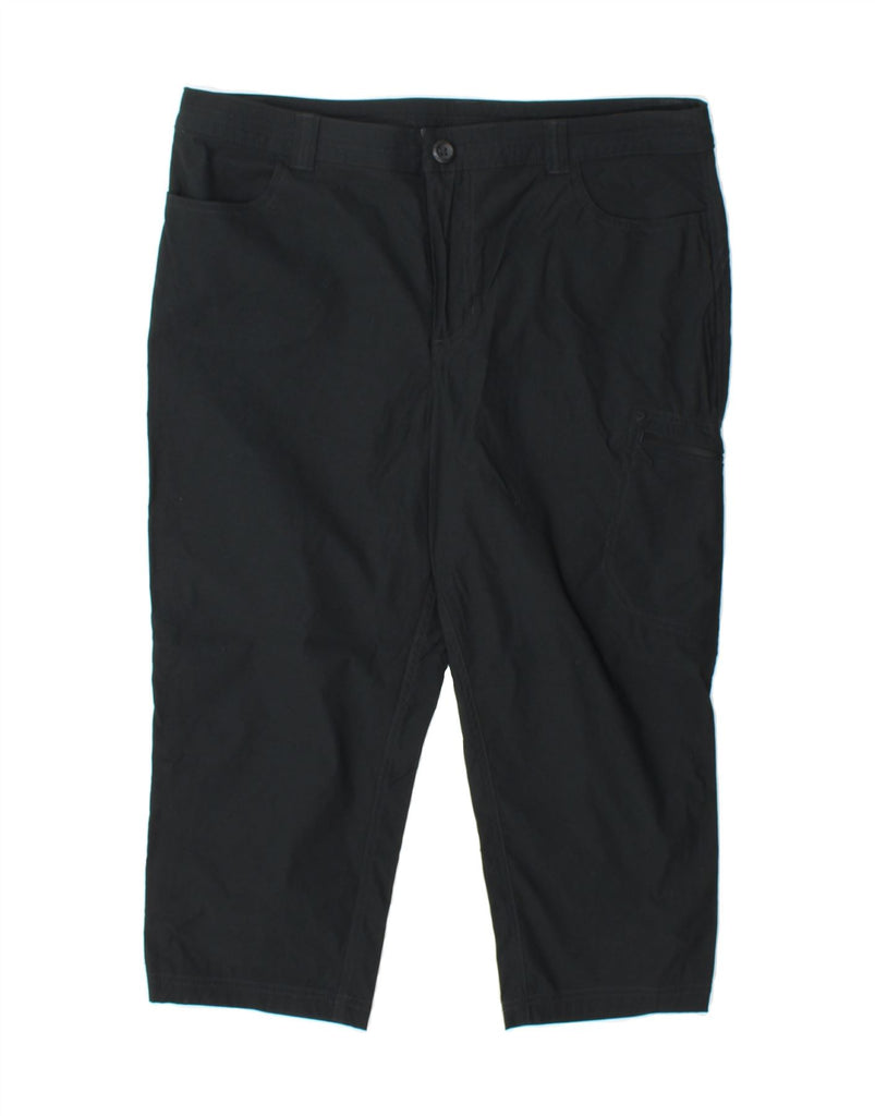 EDDIE BAUER Womens Cargo Capri Trousers US 12 Large W36 L20 Black Nylon Vintage Eddie Bauer and Second-Hand Eddie Bauer from Messina Hembry 
