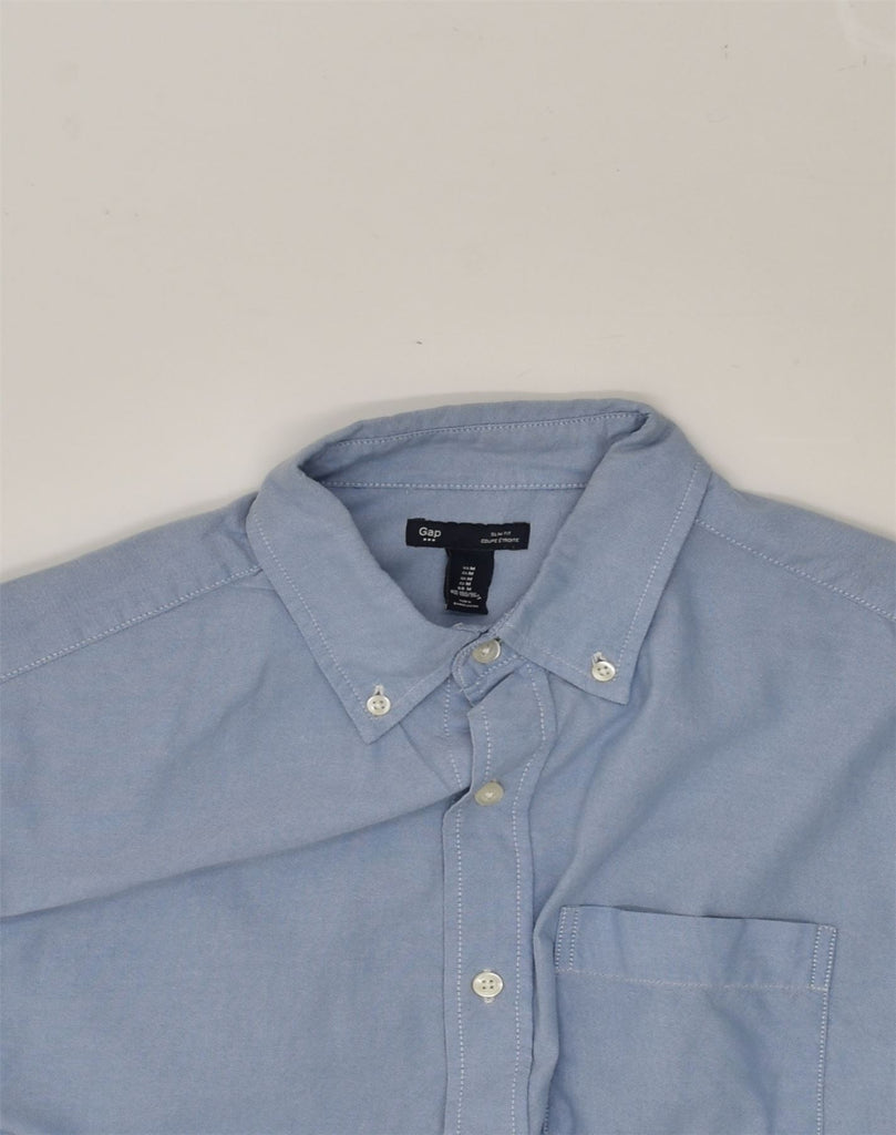 GAP Mens Slim Fit Shirt Medium Blue Cotton | Vintage Gap | Thrift | Second-Hand Gap | Used Clothing | Messina Hembry 