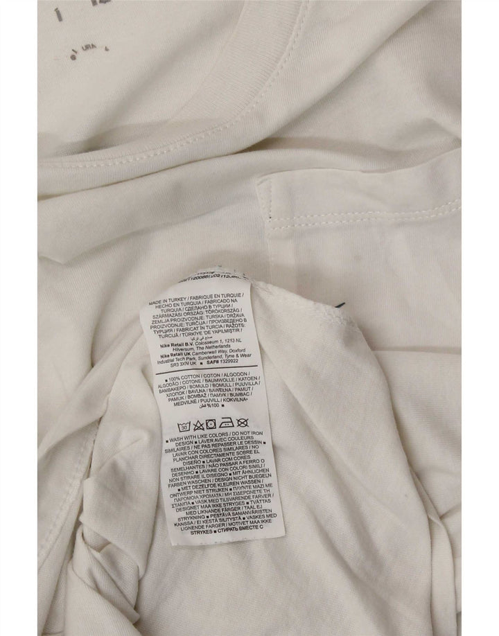 Nike Mens Graphic T-Shirt Top Small White Cotton