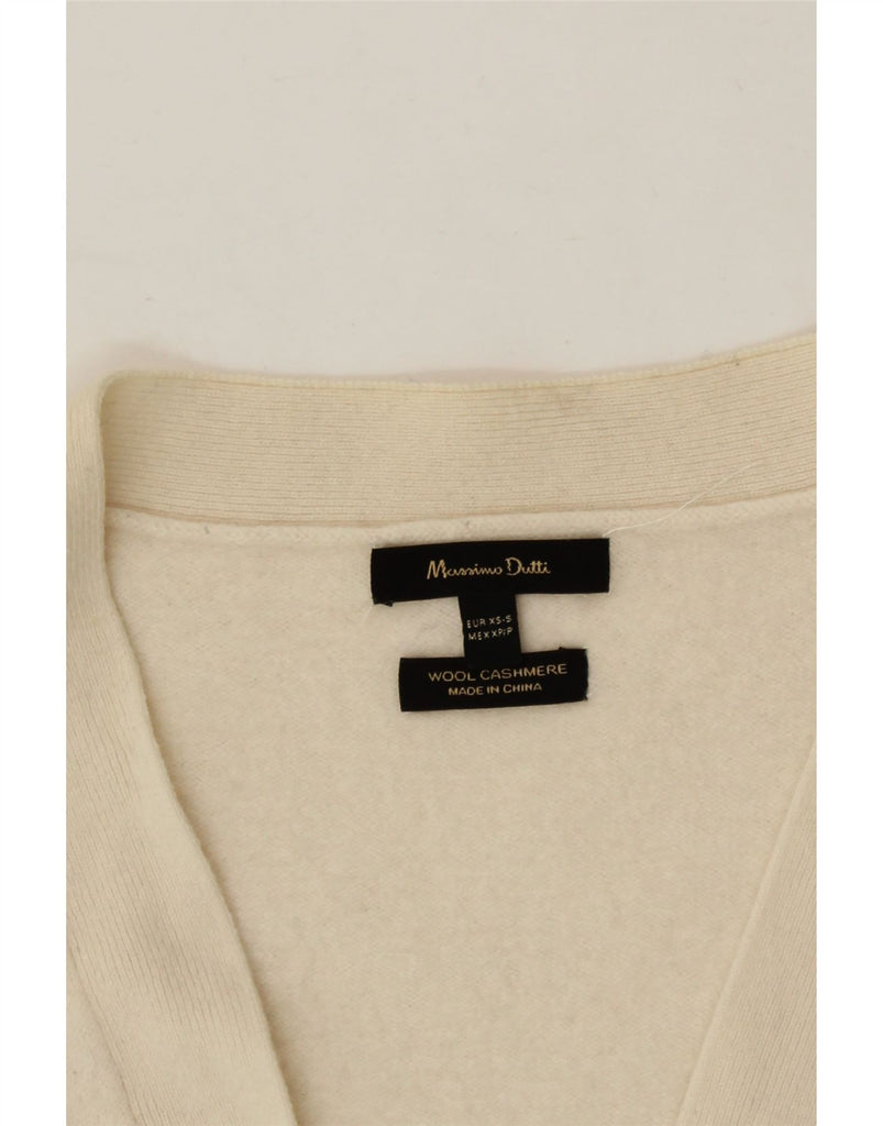 MASSIMO DUTTI Womens Oversized Cardigan Sweater UK 10 Small Beige Vintage Massimo Dutti and Second-Hand Massimo Dutti from Messina Hembry 