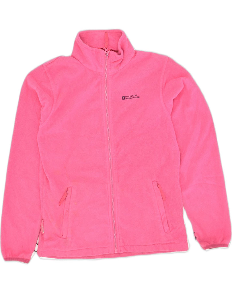 MOUNTAIN WAREHOUSE Girls Fleece Jacket 12-13 Years Pink Polyester | Vintage Mountain Warehouse | Thrift | Second-Hand Mountain Warehouse | Used Clothing | Messina Hembry 