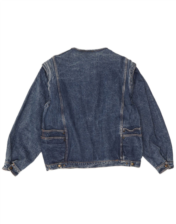 Vintage Mens Denim Jacket UK 40 Large Blue