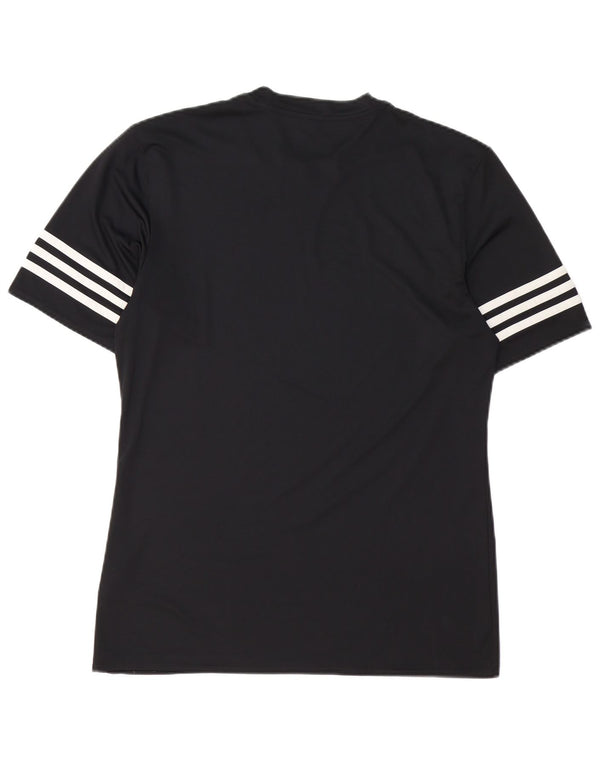 Adidas Mens Climalite T-Shirt Top Medium Black Polyester