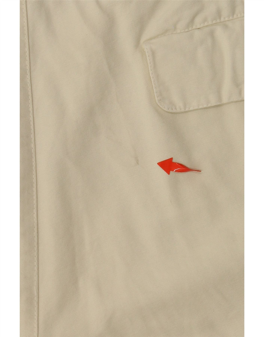 VINTAGE Mens Cargo Shorts Large W34  Off White Cotton
