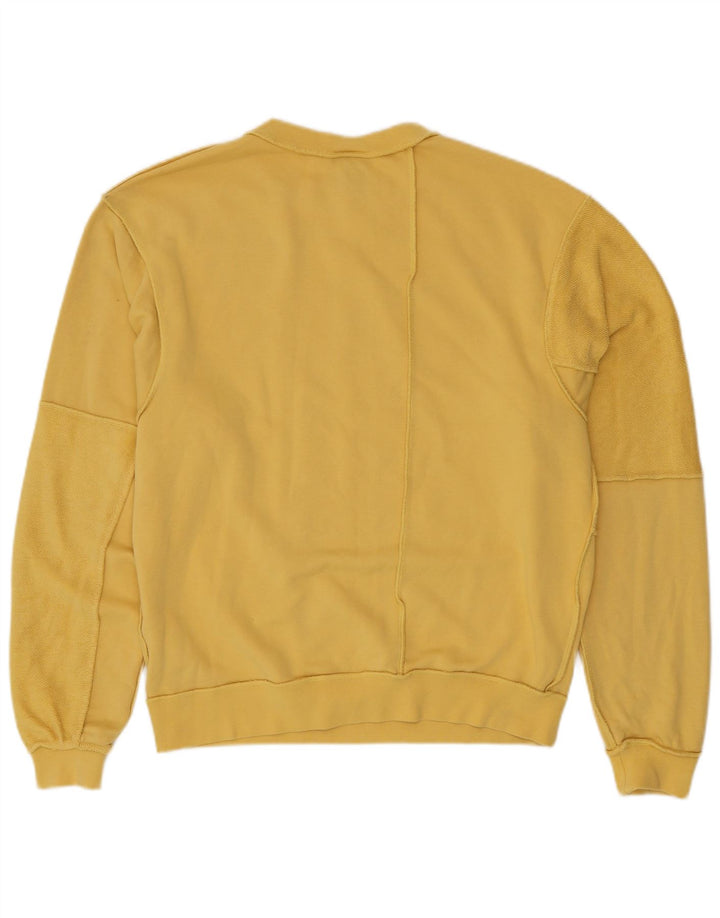 NIKE Mens Loose Fit Sweatshirt Jumper XS Yellow Cotton