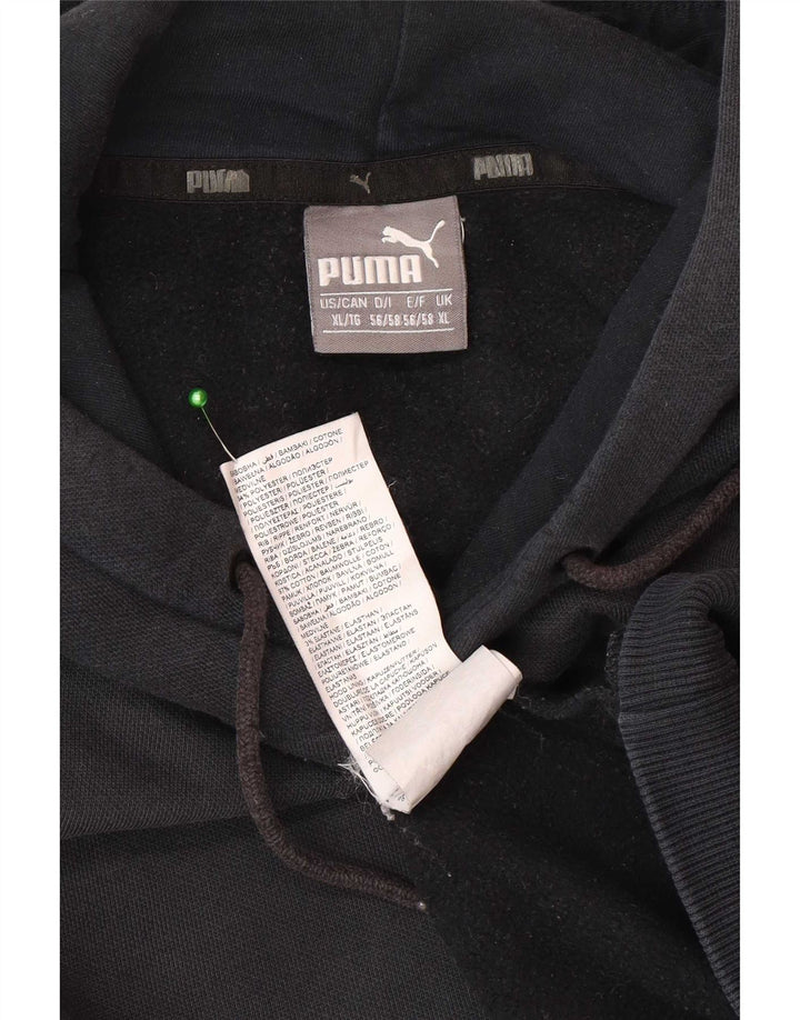 Puma Mens Hoodie Jumper XL Black Cotton