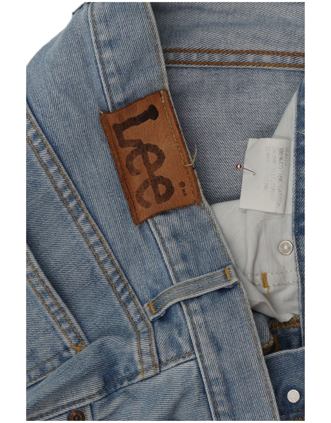 Lee Mens Straight Jeans W36 L31 Blue Cotton