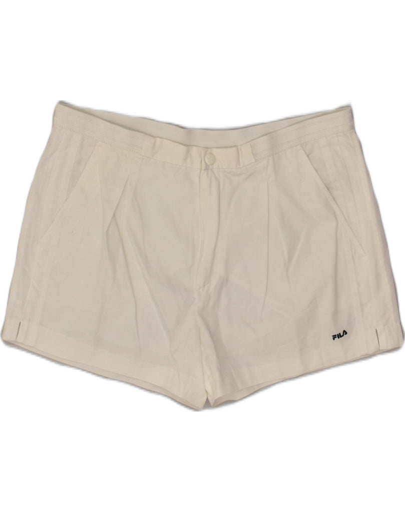 FILA Mens Sport Shorts IT 54 2XL White | Vintage Fila | Thrift | Second-Hand Fila | Used Clothing | Messina Hembry 