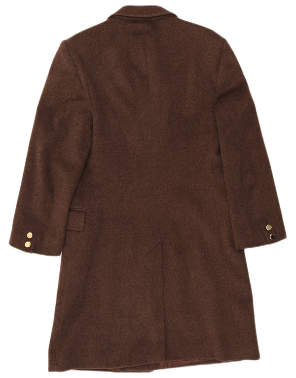 Vintage Womens Overcoat IT 52 2XL Brown Wool