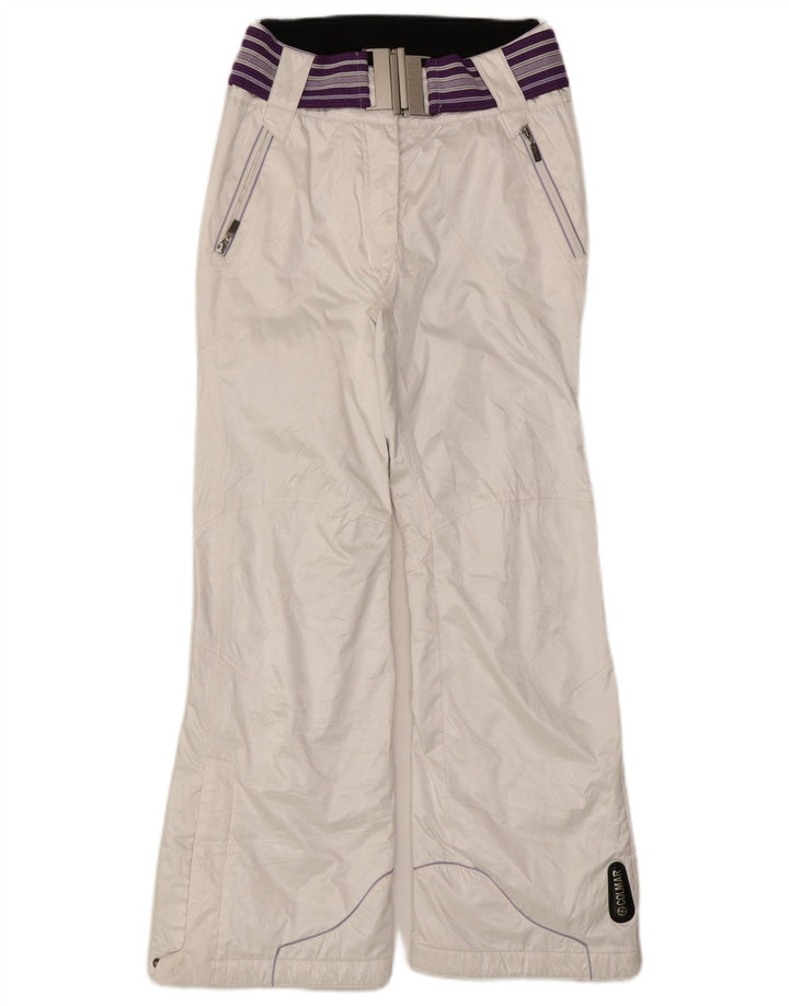 Colmar Womens Ski Trousers IT 42 Medium W28 L29 White Polyester Sports